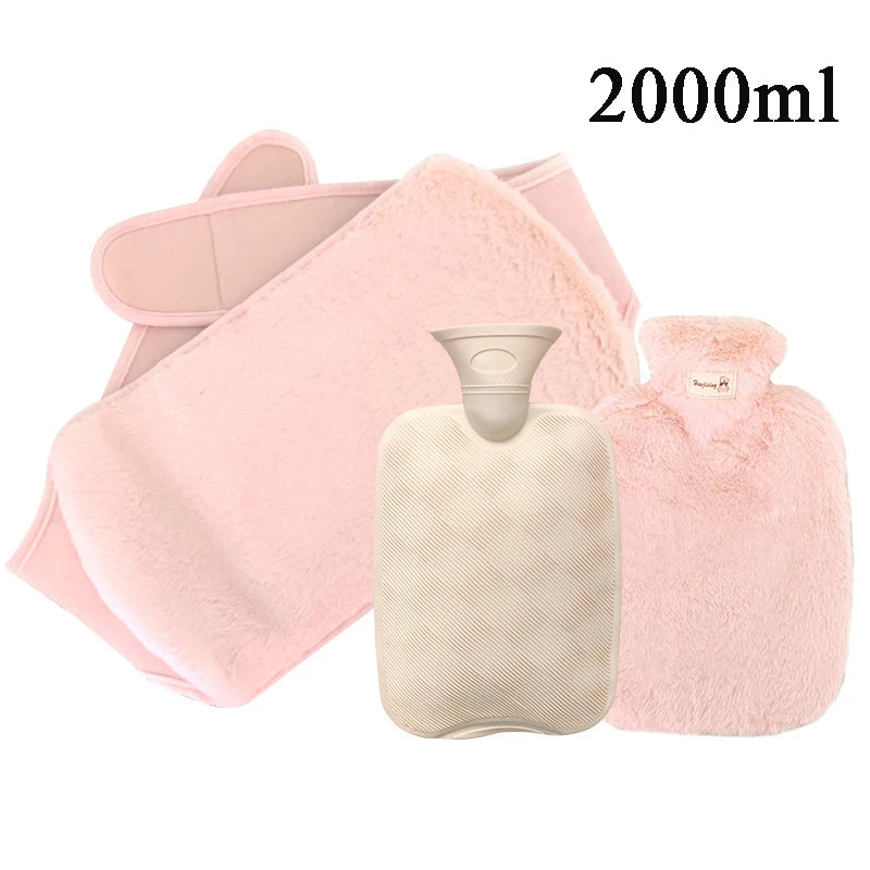Bouillotte-Ceinture-A-Eau-Housse-Moumoute-Rose-2L