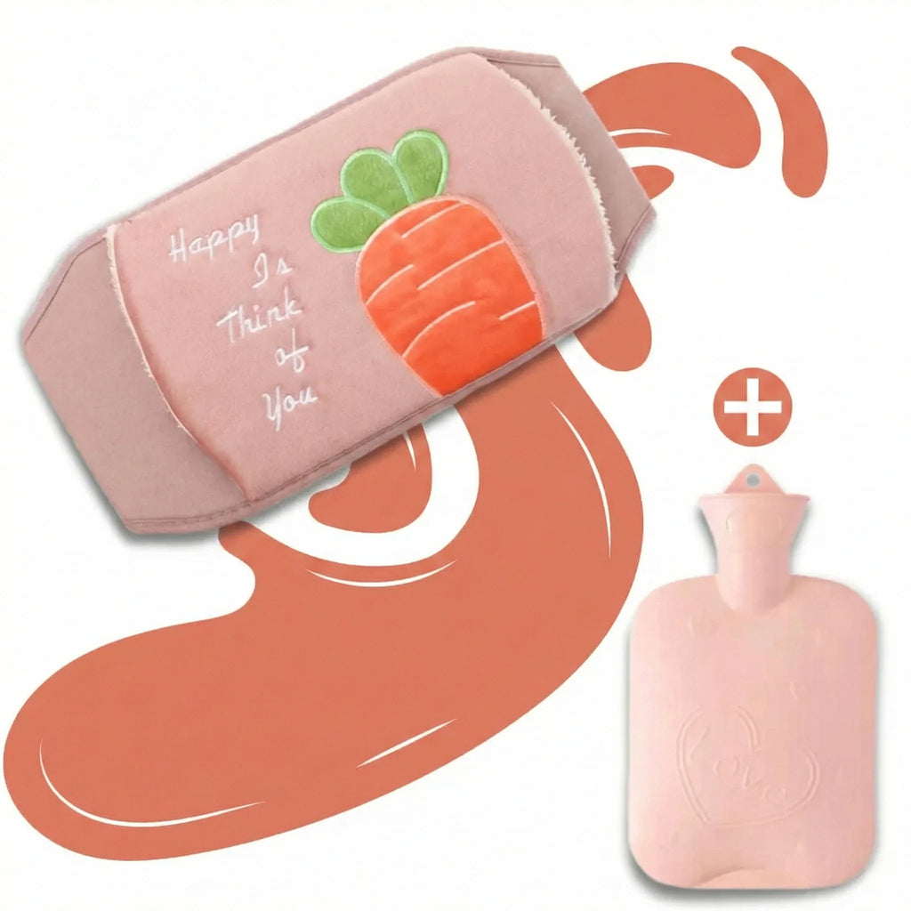 Bouillotte-Ceinture-A-Eau-Rose-Dessin-Carotte