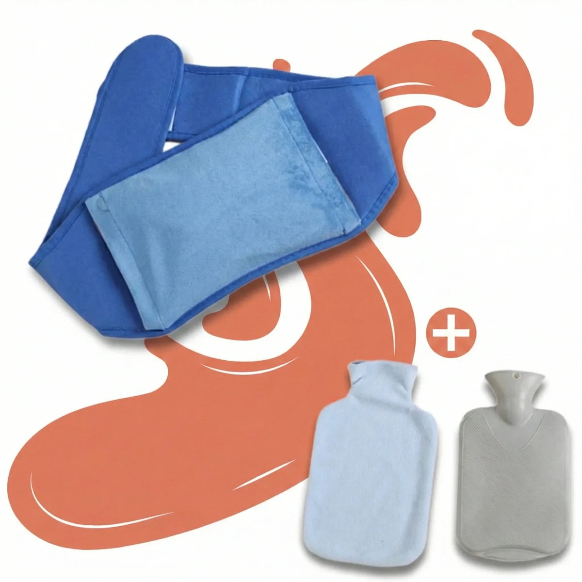 Bouillotte Ceinture à Eau Chaude – Format Ajustable & Chaleur Confort