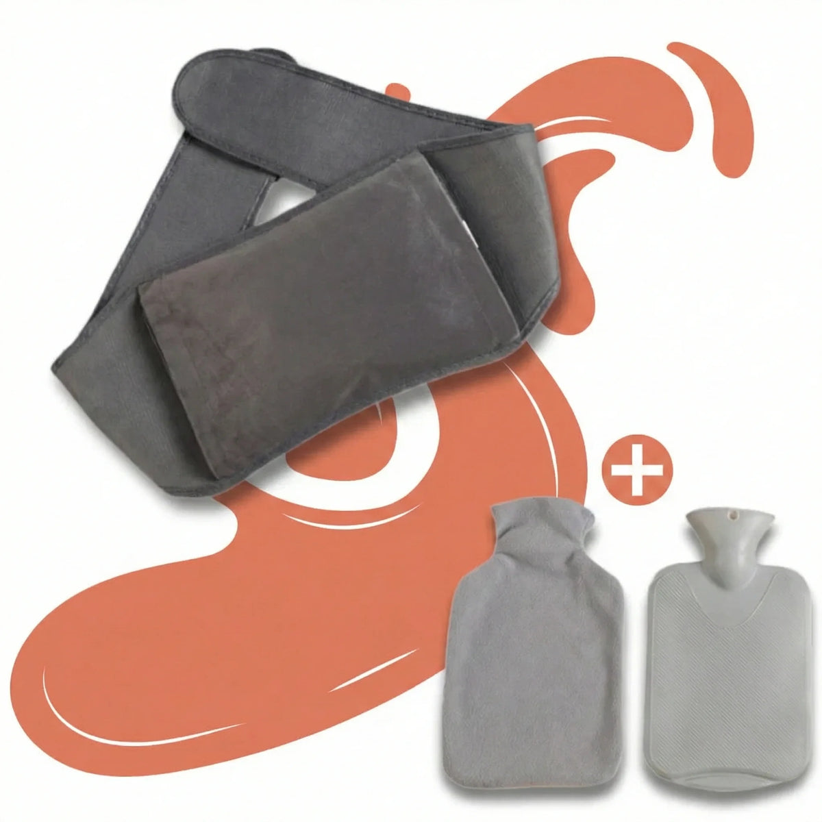 Bouillotte Ceinture à Eau Chaude – Format Ajustable & Chaleur Confort