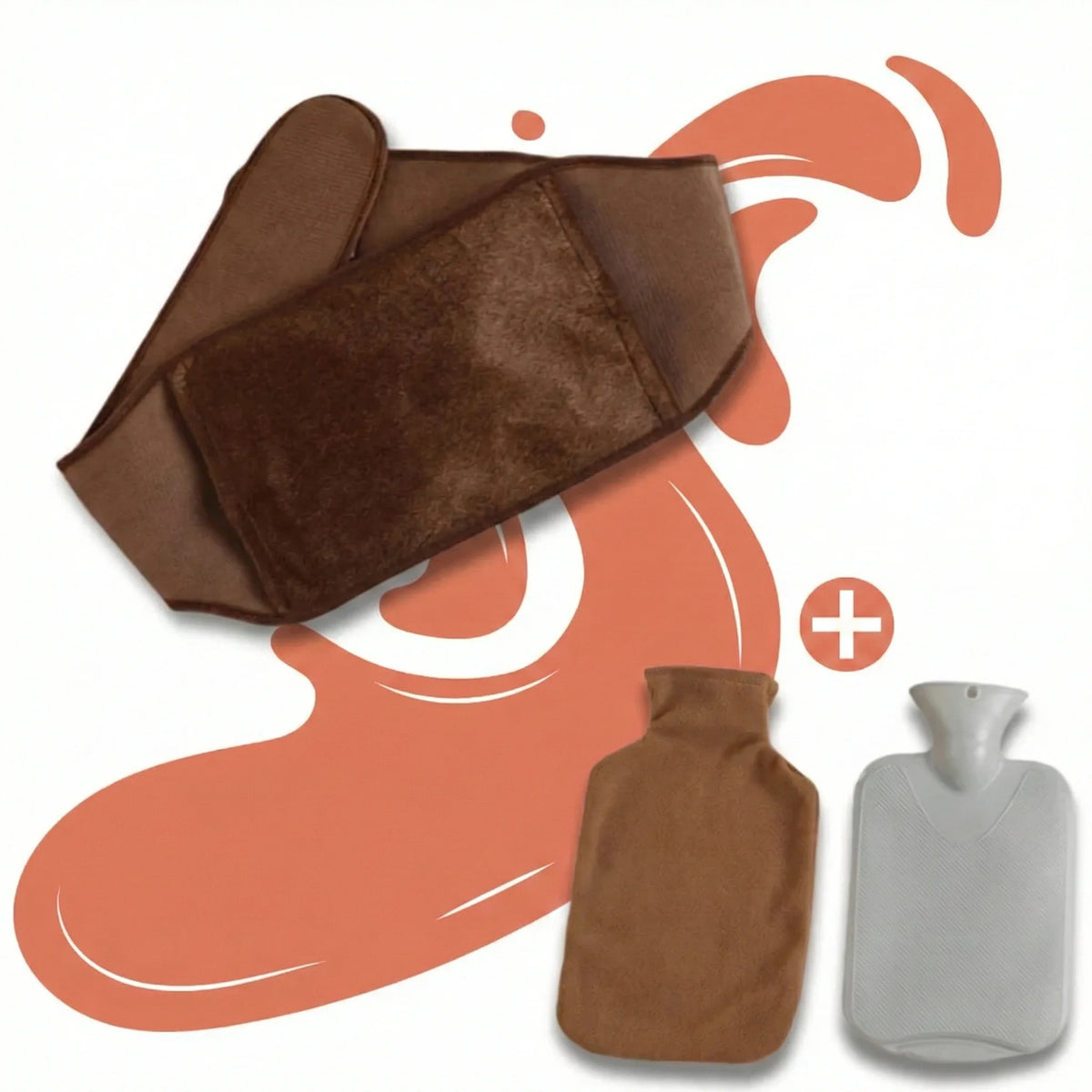 Bouillotte Ceinture à Eau Chaude – Format Ajustable & Chaleur Confort