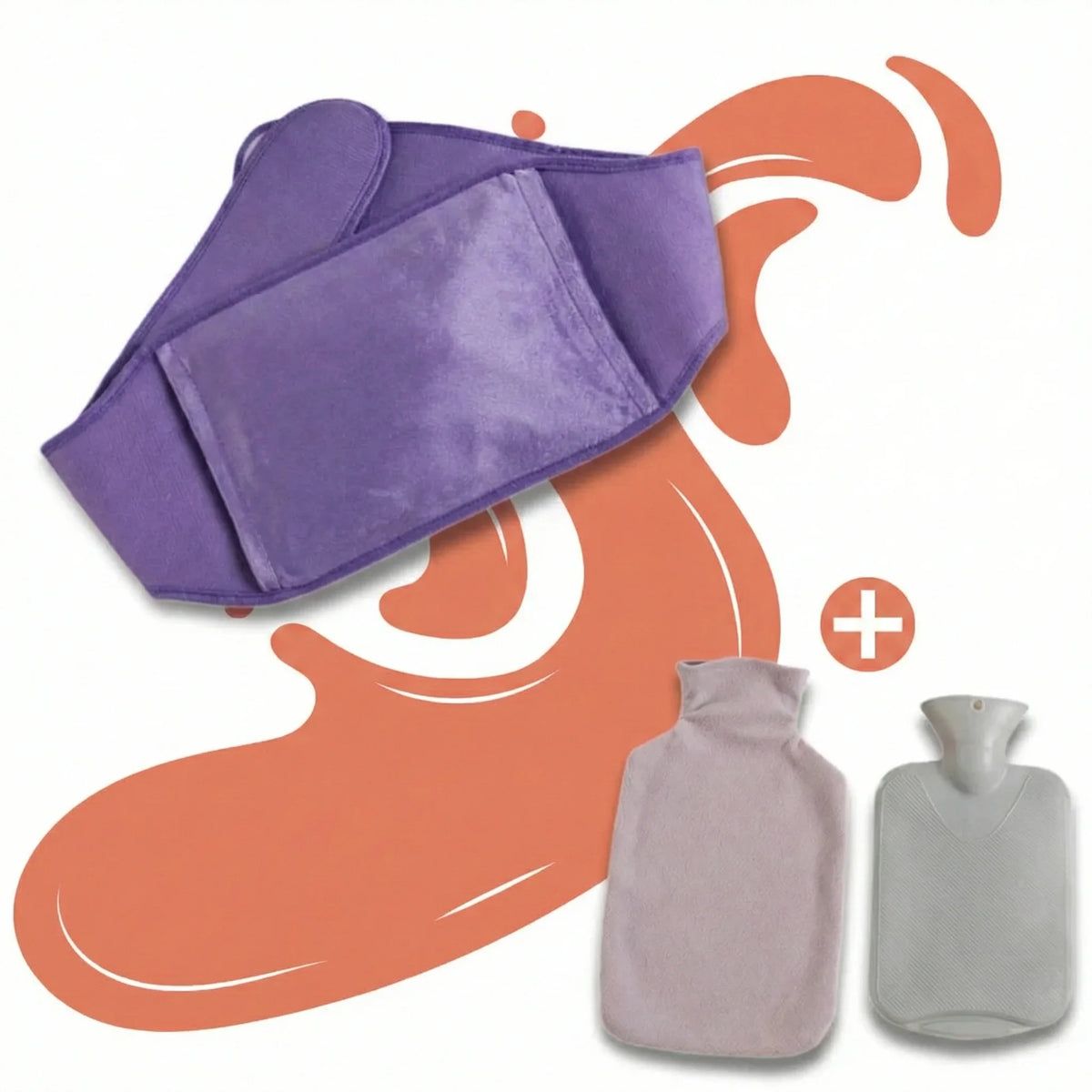 Bouillotte Ceinture à Eau Chaude – Format Ajustable & Chaleur Confort