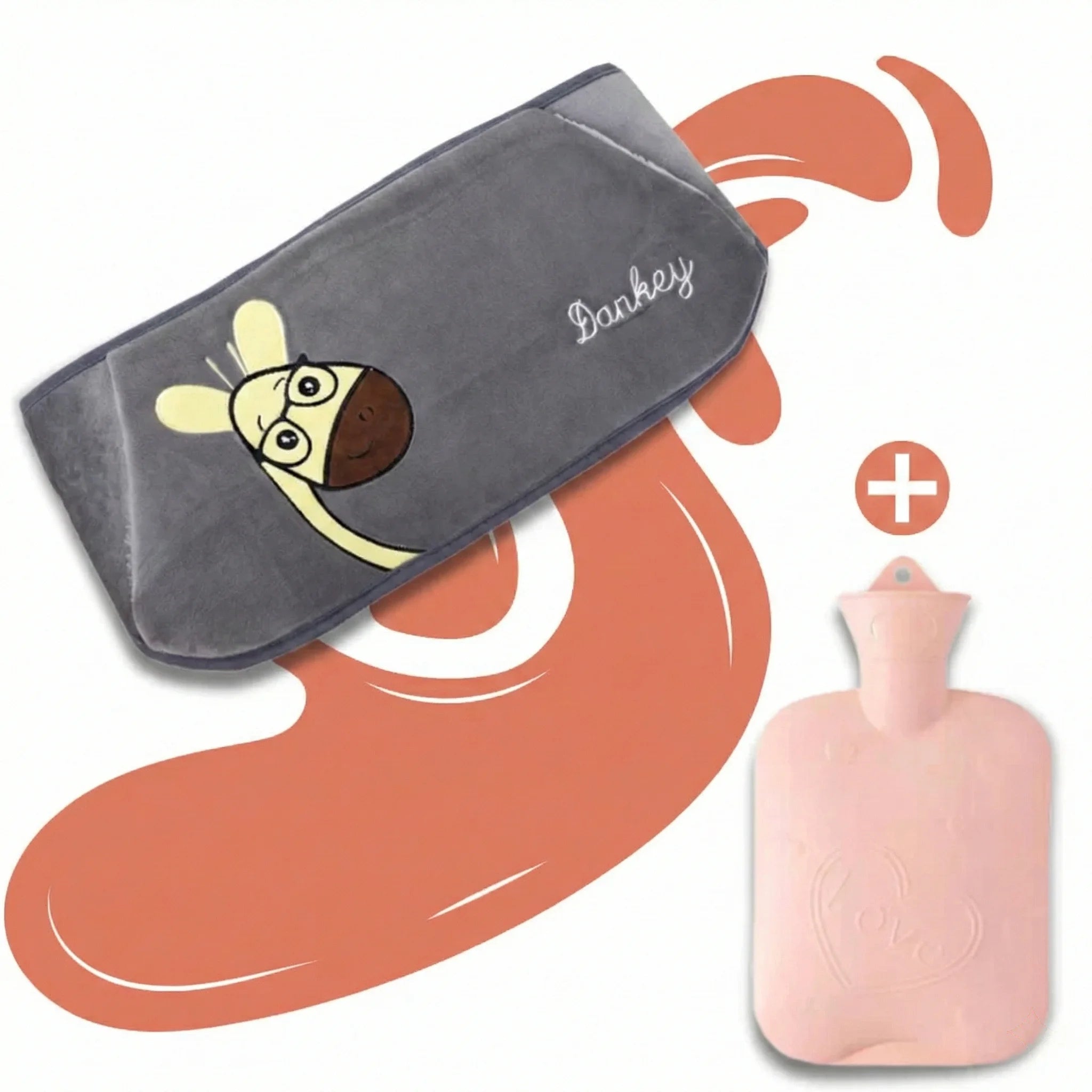 Bouillotte-Ceinture-Eau-1L-Girafe-Kawaii-gris