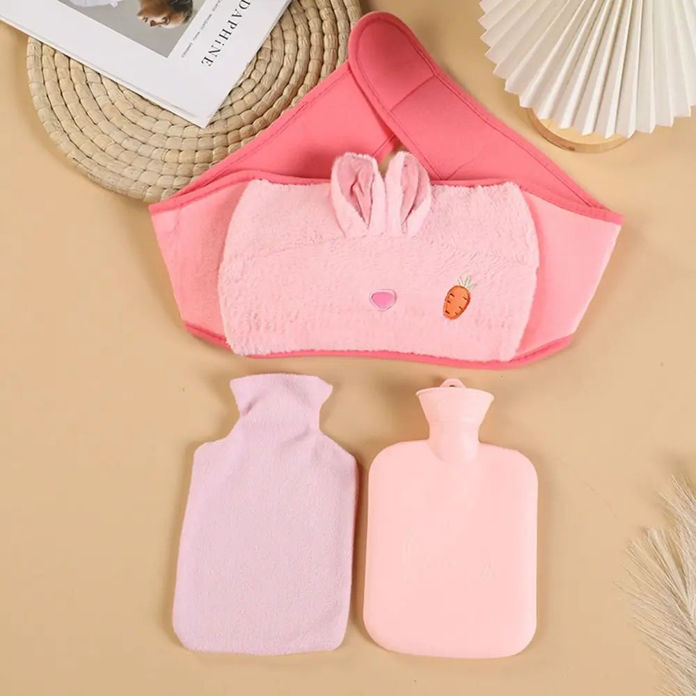 Bouillotte-Ceinture-Eau-Chaude-Peluche-Lapinou-Rose