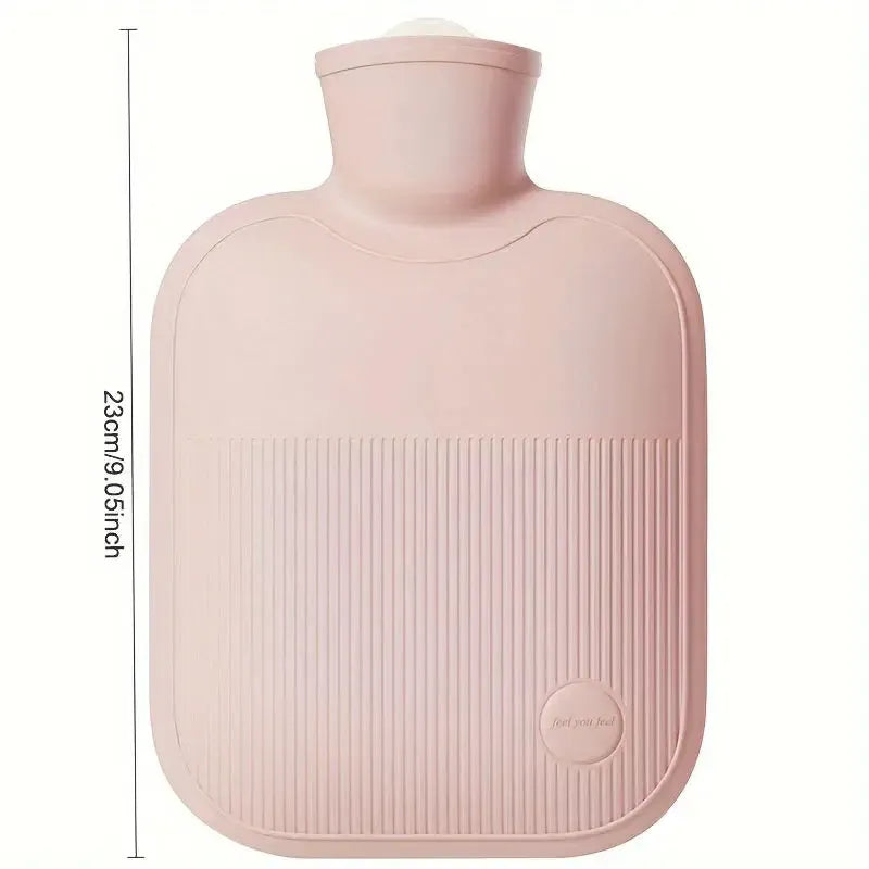 Bouillotte Eau Chaude 1L Avec Ou Sans Housse Douce - Soulage les Douleurs & Détend
