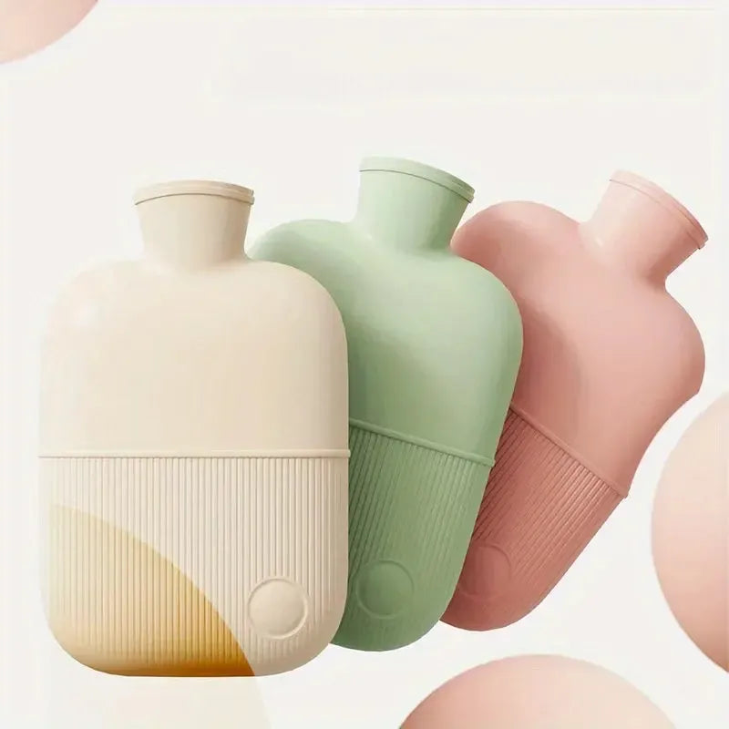 Bouillotte Eau Chaude 1L Avec Ou Sans Housse Douce - Soulage les Douleurs & Détend