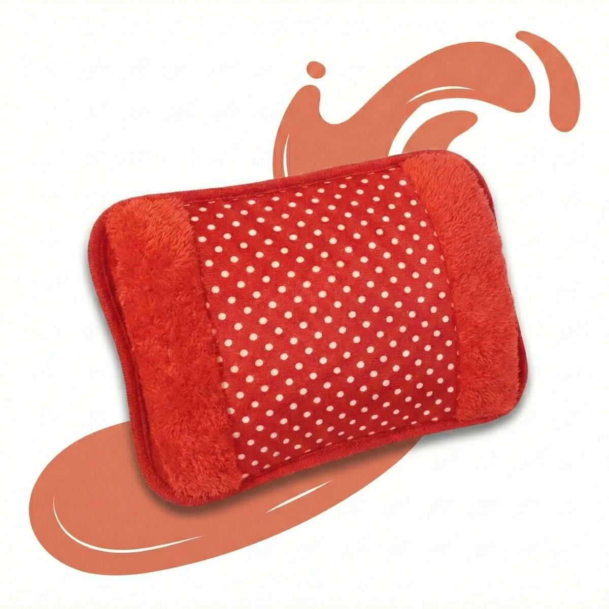 Bouillotte-Electrique-Rechargeable-Chauffe-Mains-Soulagement-de-la-Douleur-Rouge