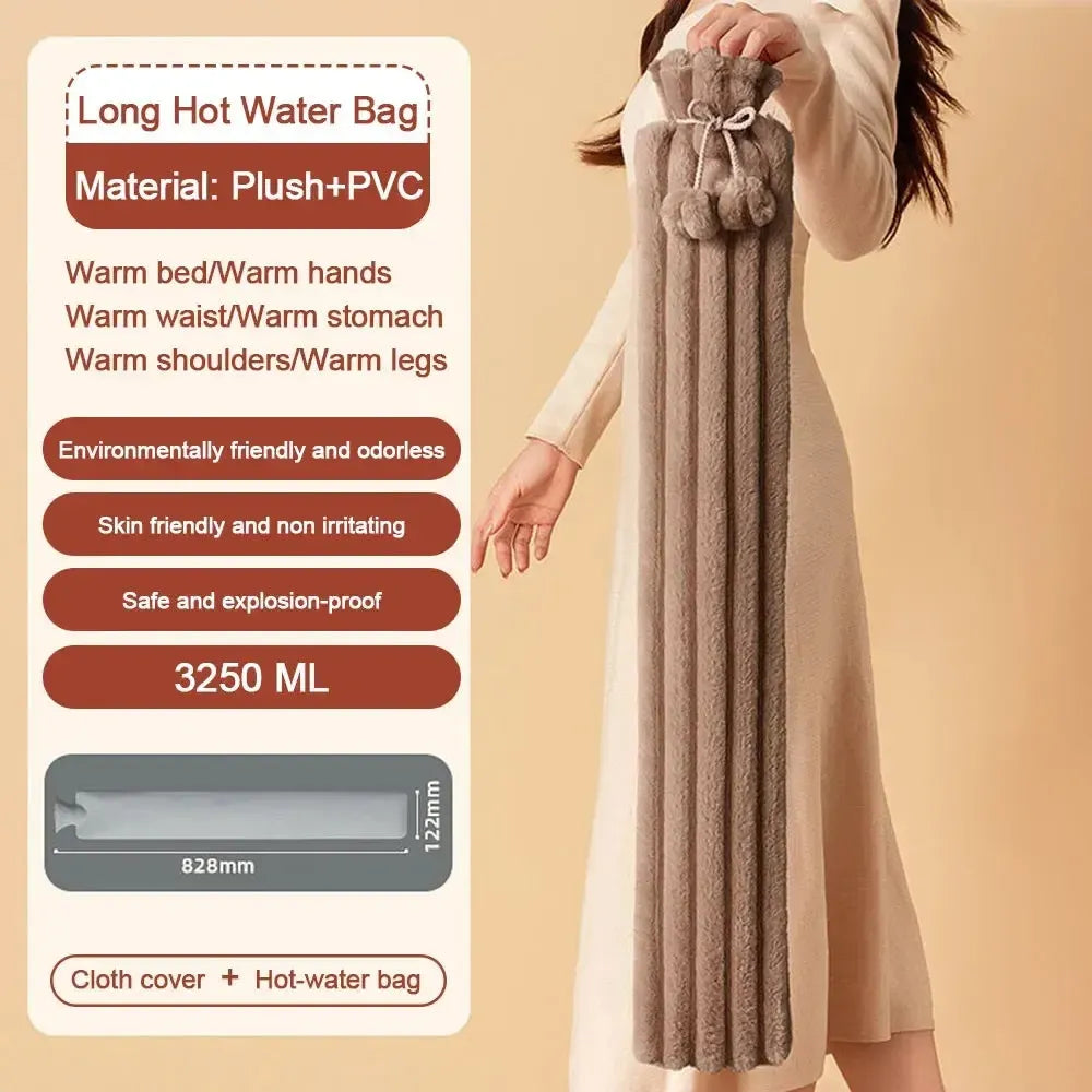 Bouillotte Longue XL Housse Douce (3250 ML)