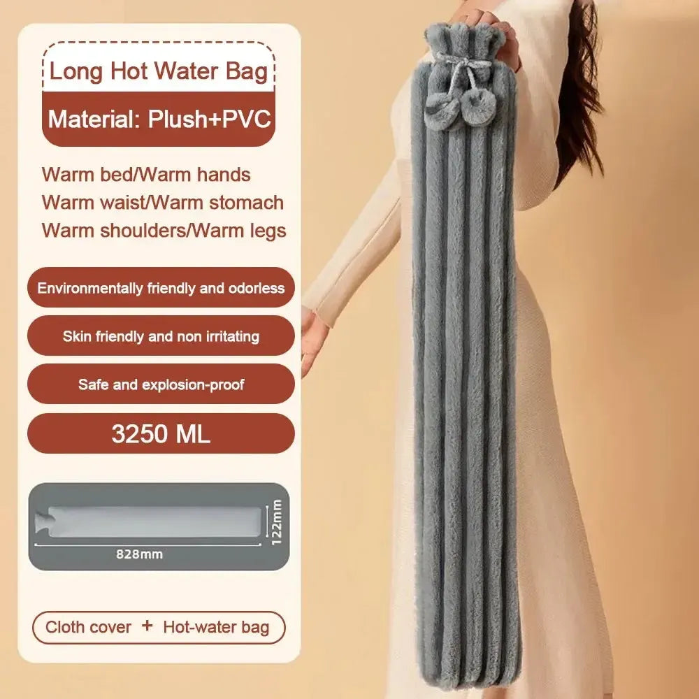 Bouillotte Longue XL Housse Douce (3250 ML)