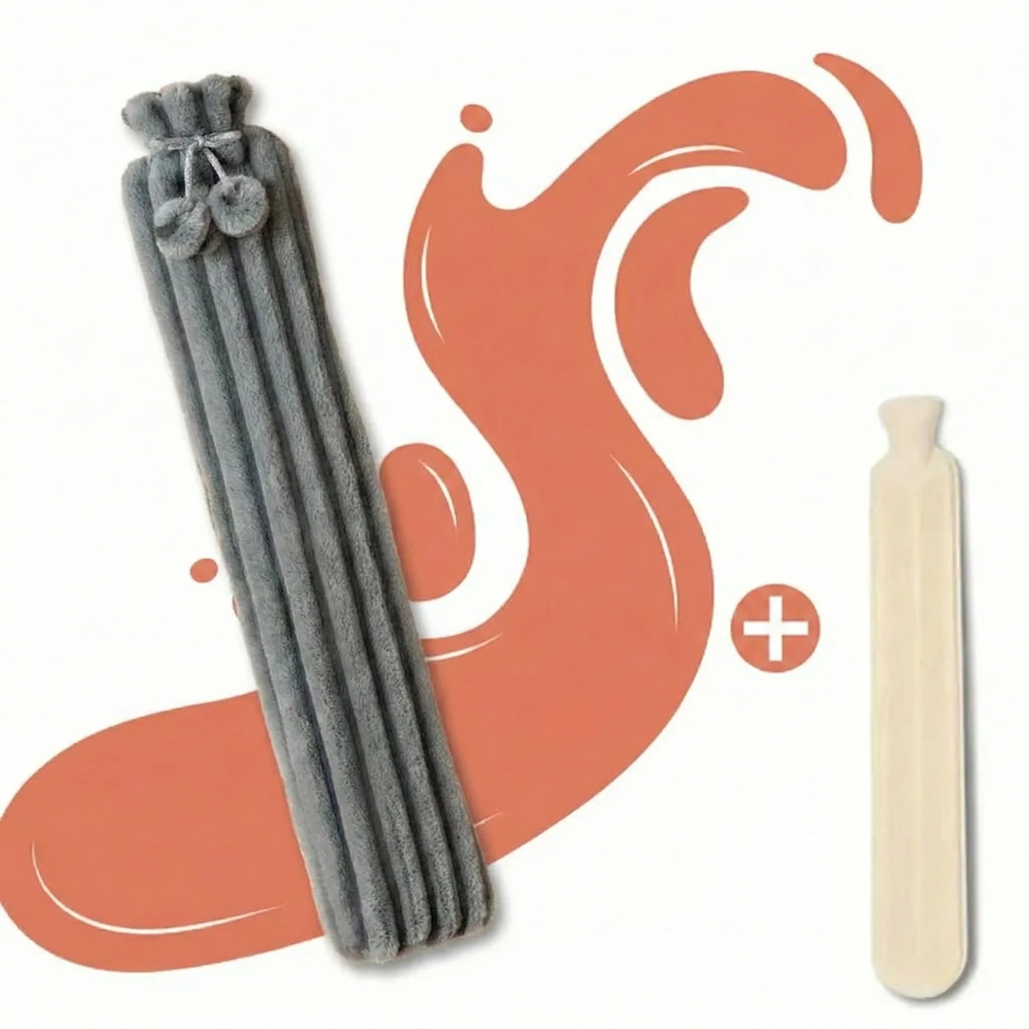 Bouillotte-Longue-XL-Housse-Douce-3250-ML-Gris-Cotelee