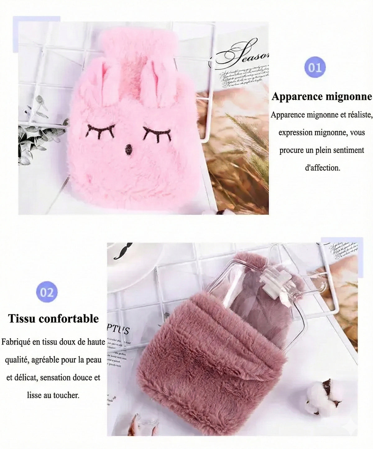 Bouillotte-Peluche-Kawaii-Lapin-Housse-Ultra-Douce-Confort-2