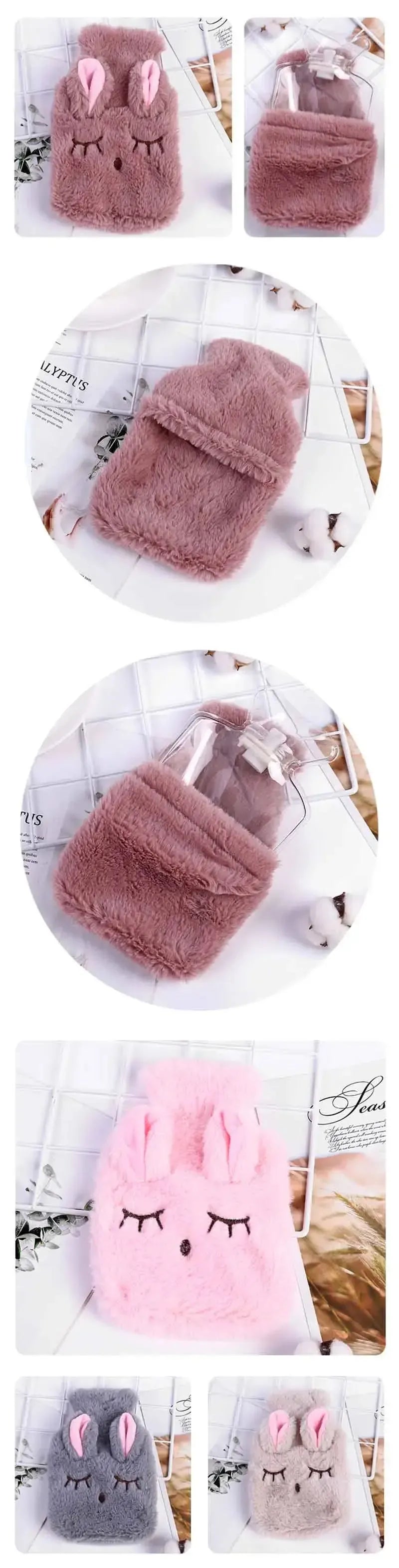 Bouillotte Peluche Kawaii Lapin – Housse Ultra Douce & Confort