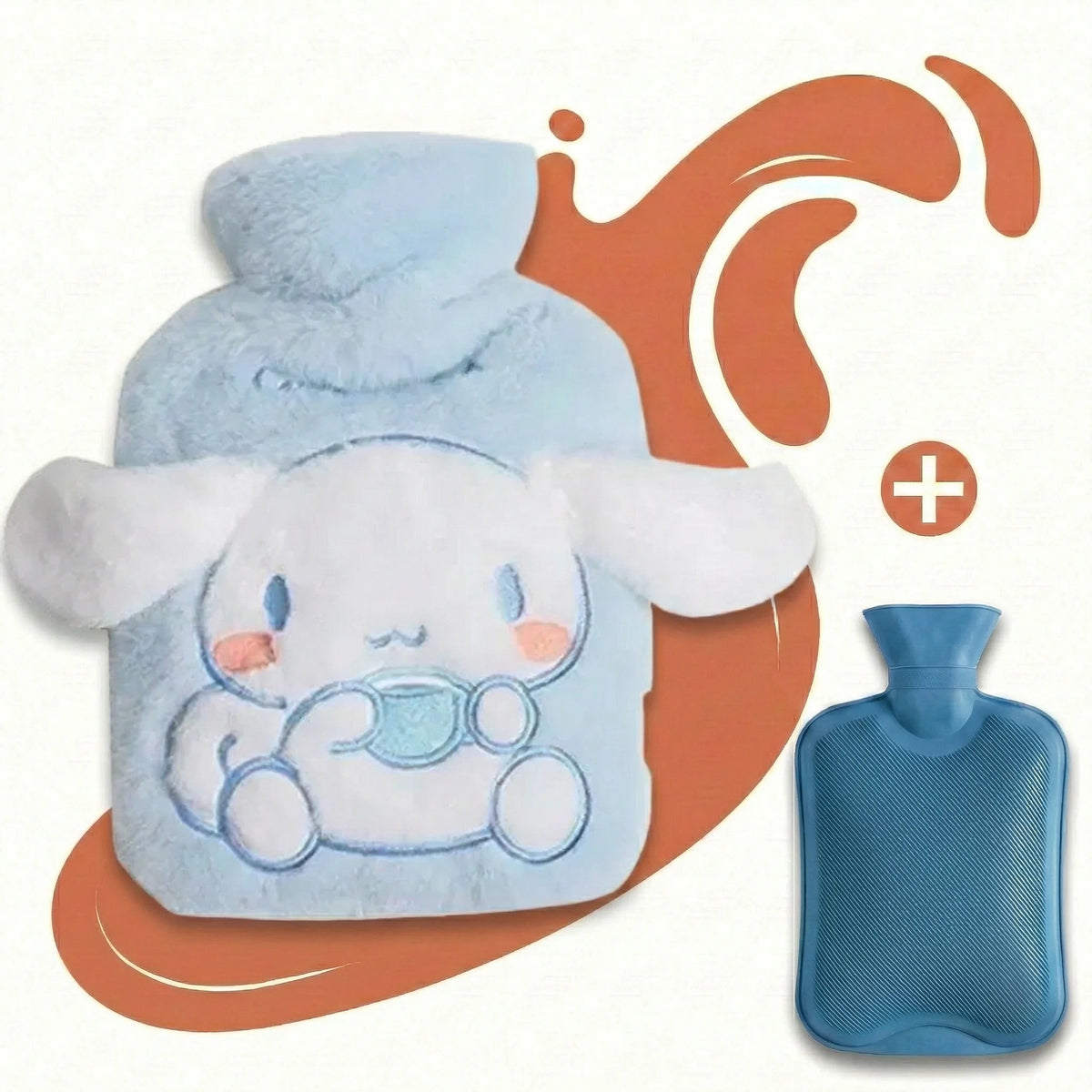 Bouillotte-Peluche-Kawaii-Sanrio-1L-Chaleur-Douce-Confort-Pour-lHiver-Bleu