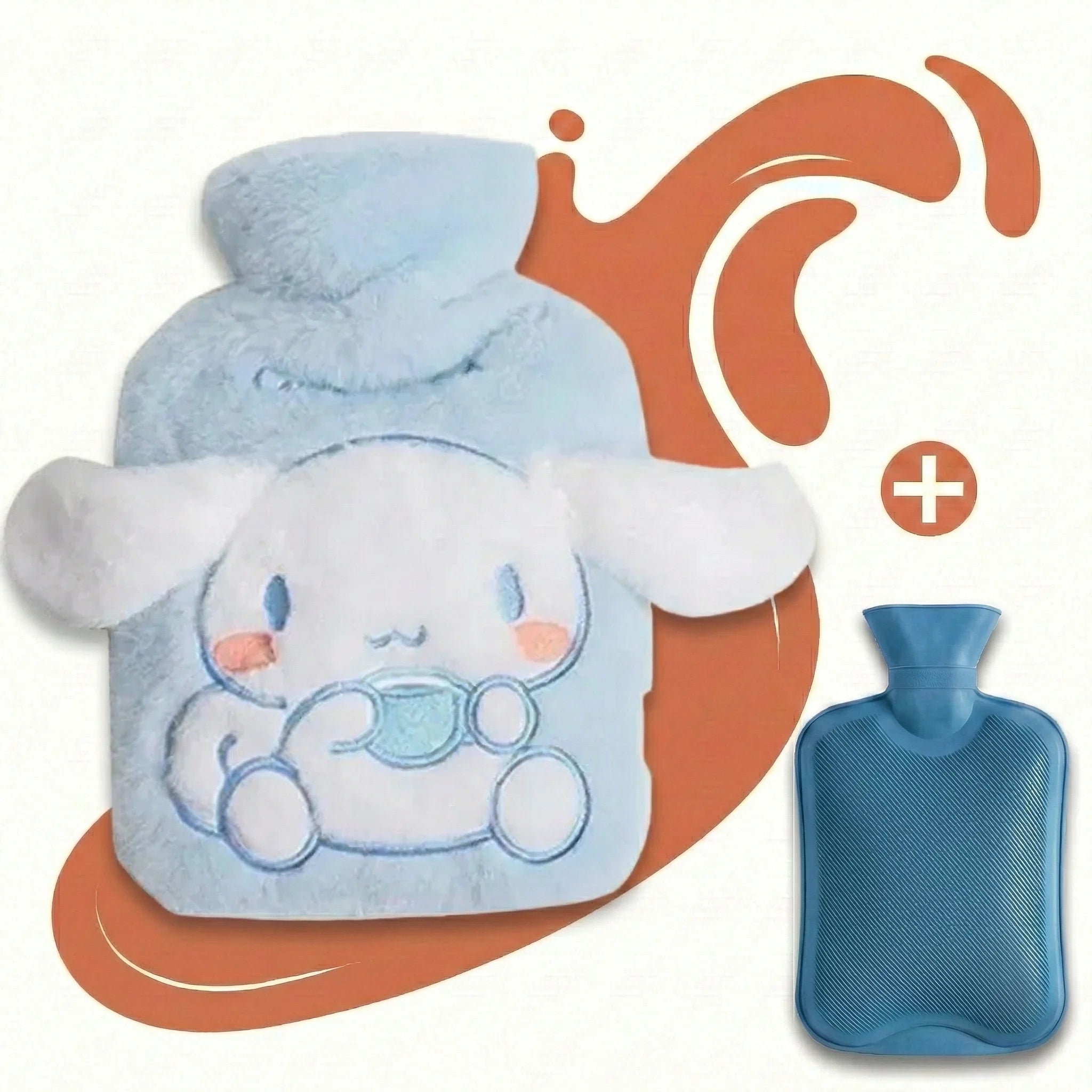 Bouillotte-Peluche-Kawaii-Sanrio-1L-Chaleur-Douce-Confort-Pour-lHiver-Bleu