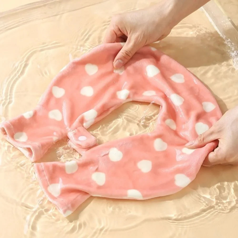 Bouillotte Cervicale à Motif Coeurs 5