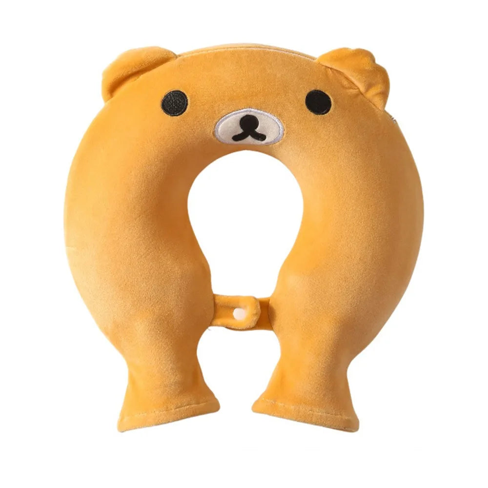 Bouillotte Cervicale Ours Jaune en Peluche Douce 1