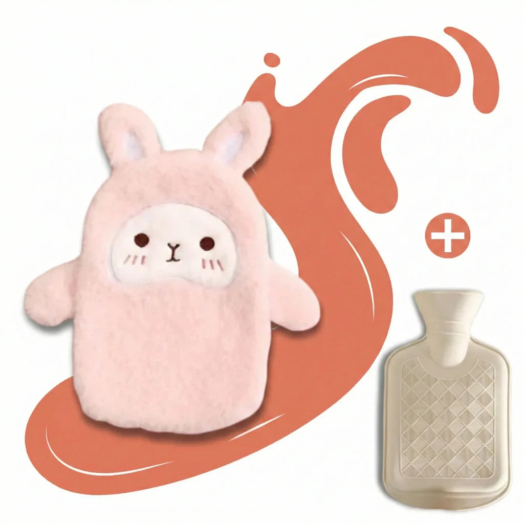 Bouillotte_En_Peluche_Animaux_Mignon_350ml_Chaton_Rose_1