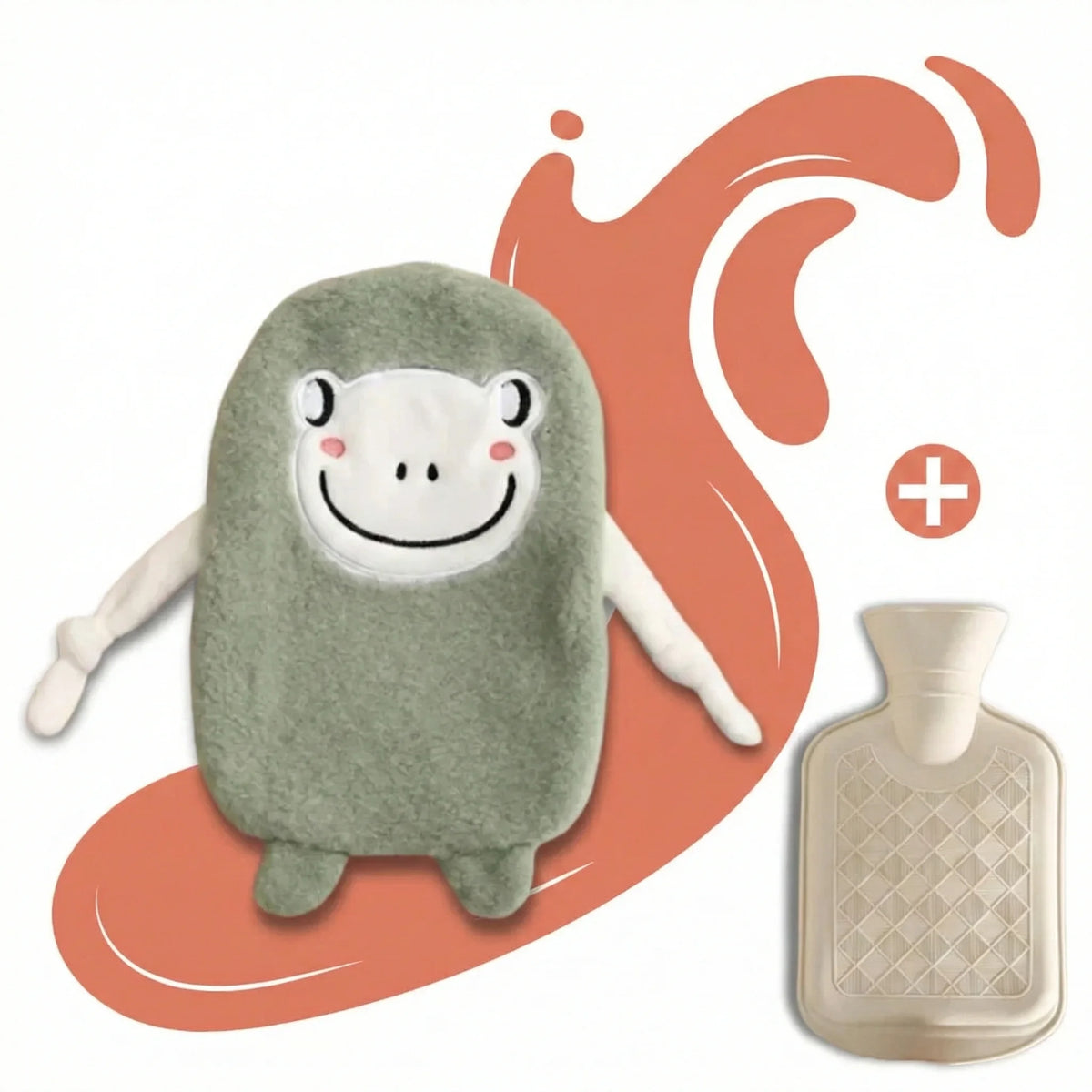 Bouillotte_En_Peluche_Animaux_Mignon_350ml_Grenouille_Verte_1