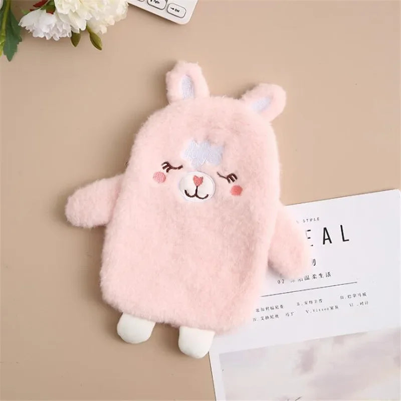 Bouillotte_En_Peluche_Animaux_Mignon_350ml_Ourson_Rose