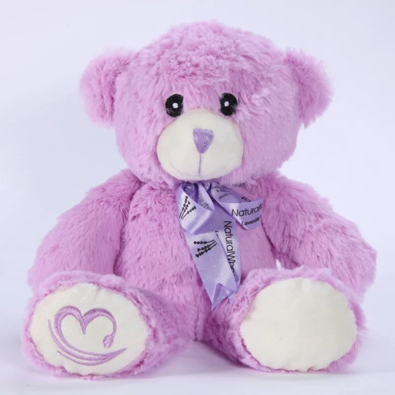 Bouillotte Micro-ondes Ours Violet en Velours 3