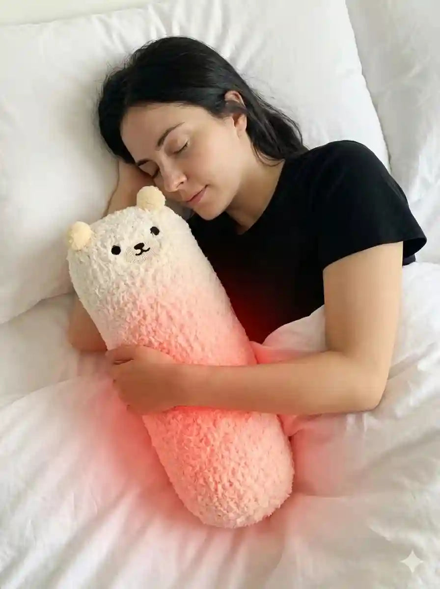 Bouillotte Sèche en peluche Ourson Beige