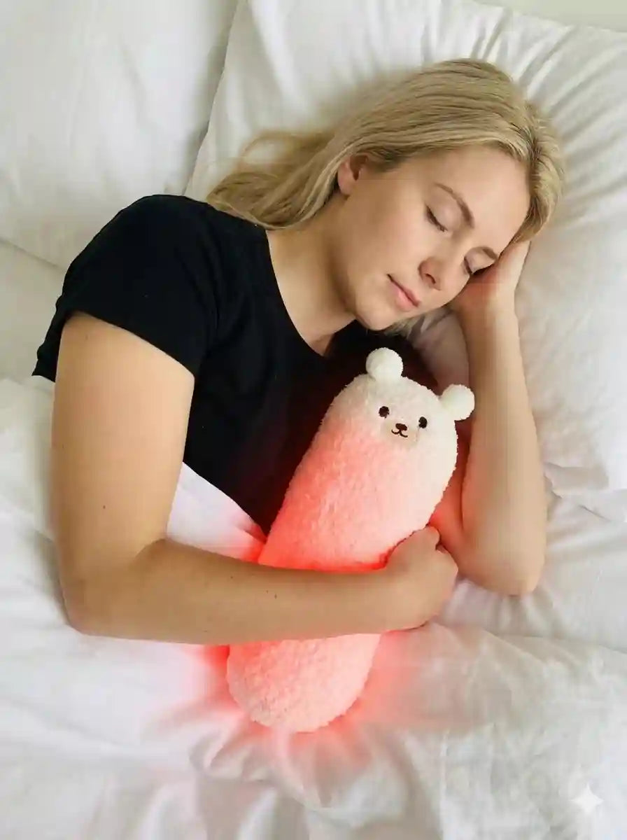 Bouillotte Sèche en peluche Ourson Blanc