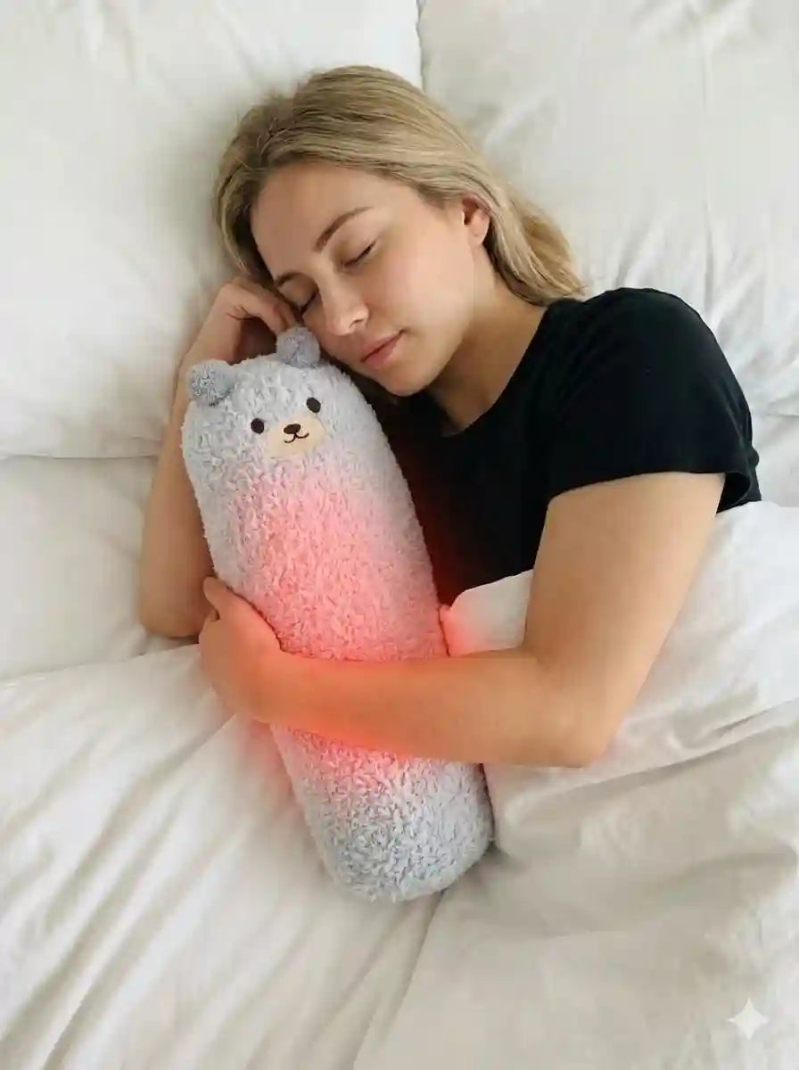 Bouillotte Sèche en peluche Ourson Gris