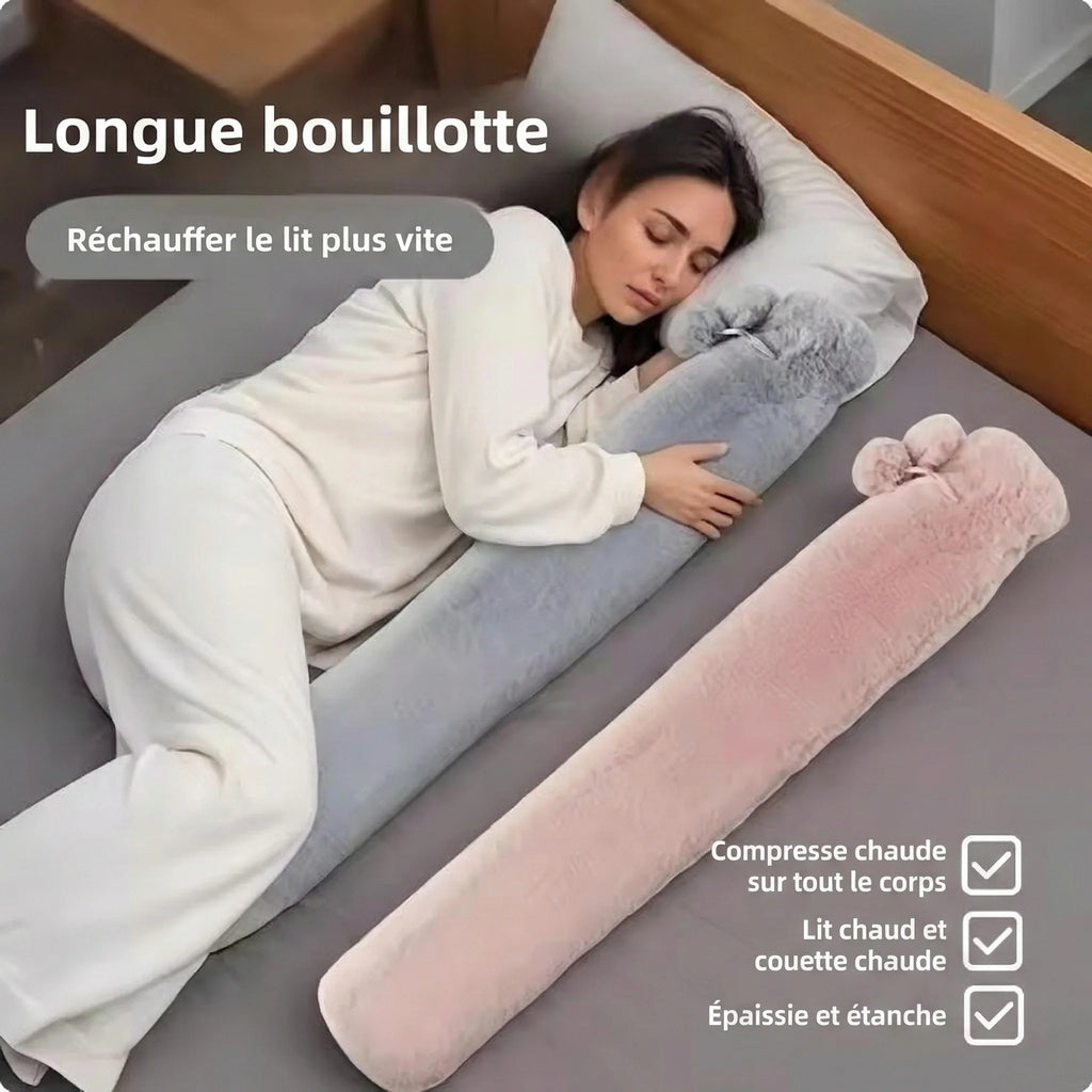 Bouillotte Longue XXL Housse Douce (3250 ML)