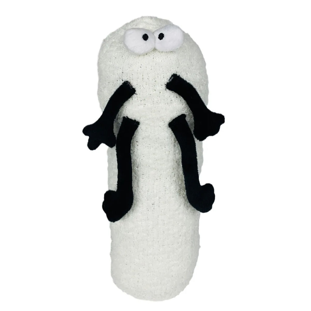 Bouillotte peluche microndable rigolote version blanche