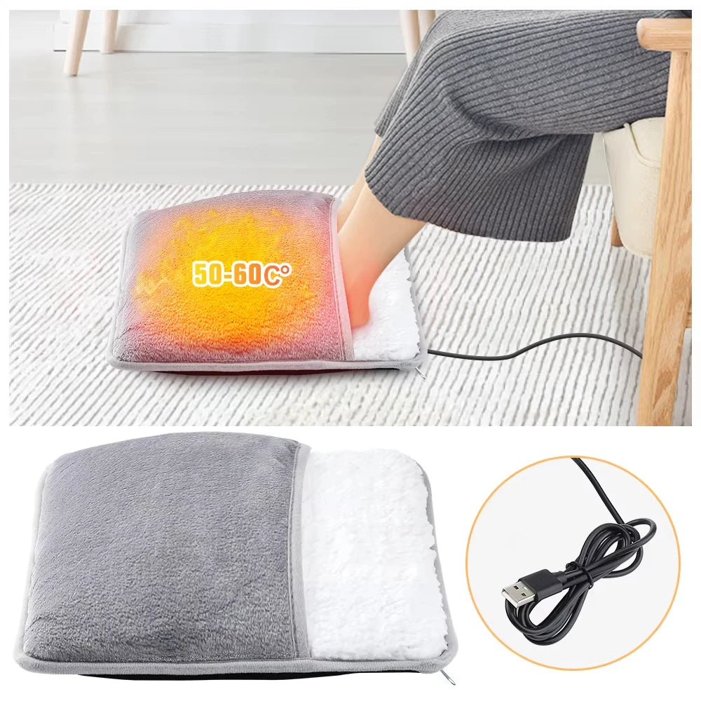 Chauffe-Pieds Électrique USB en Velours Douce 1