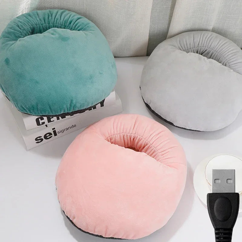 Chauffe-Pieds Électrique en Velours Doux 2