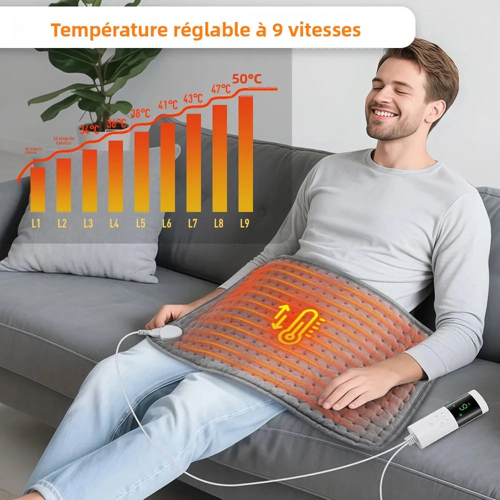 Coussin Chauffant Électrique avec Minuterie et Thermostat 2
