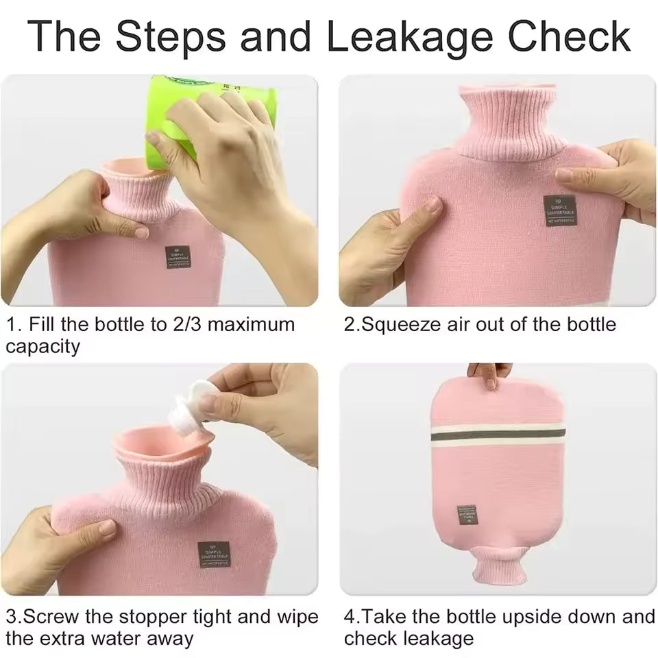 Bouillotte Tricotée 1 Litre – Format Compact & Chaleur Nomade