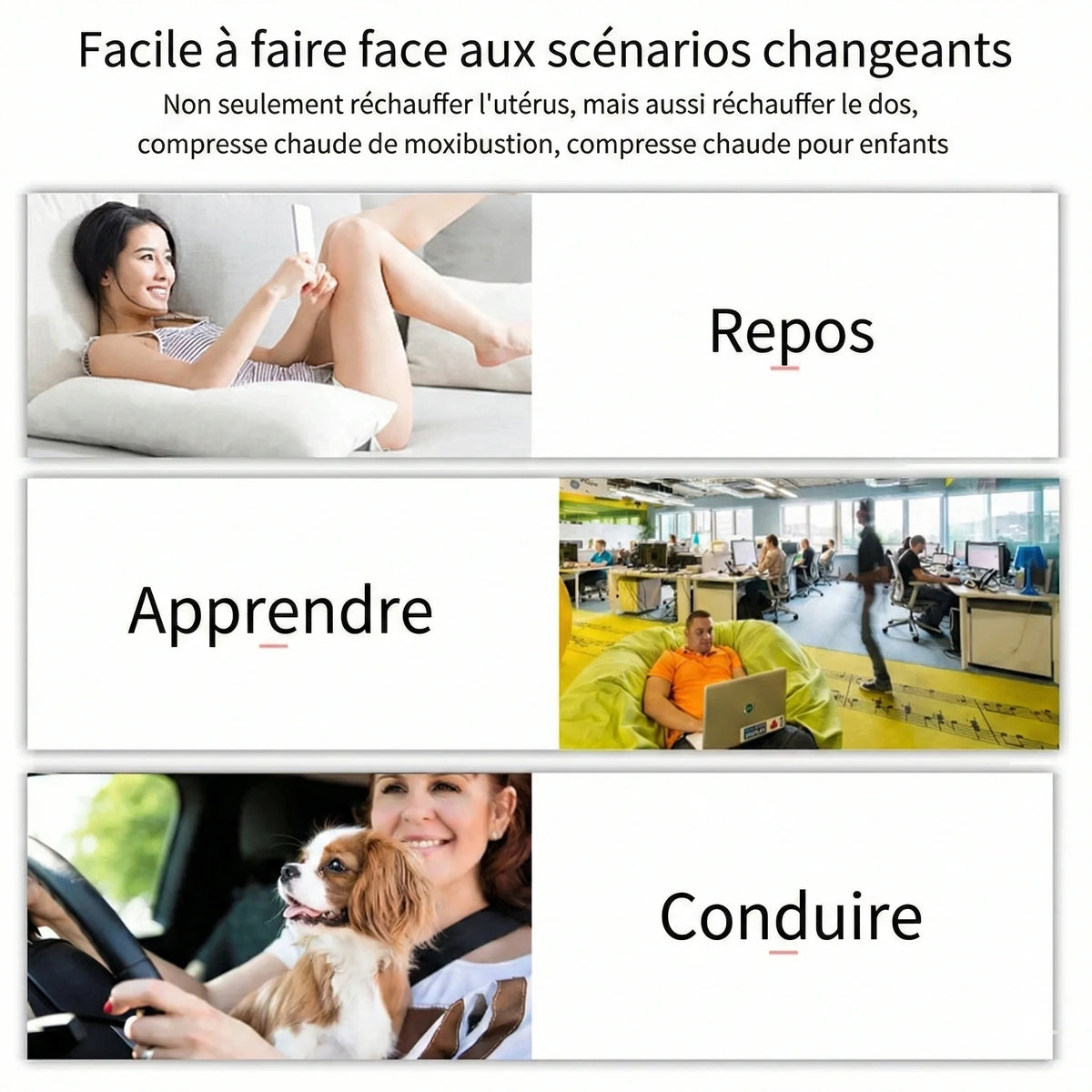 Bouillotte Ceinture Chauffante & Massante – Confort des Cycles