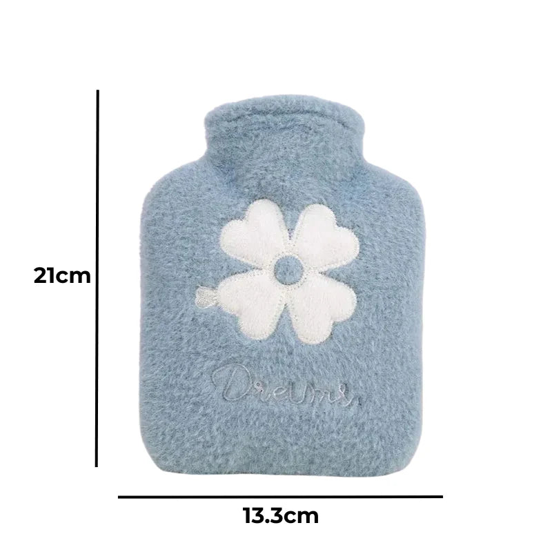 Bouillotte à Eau Motif Fleurie – Petit & Grand Modèle (500ml / 1L)