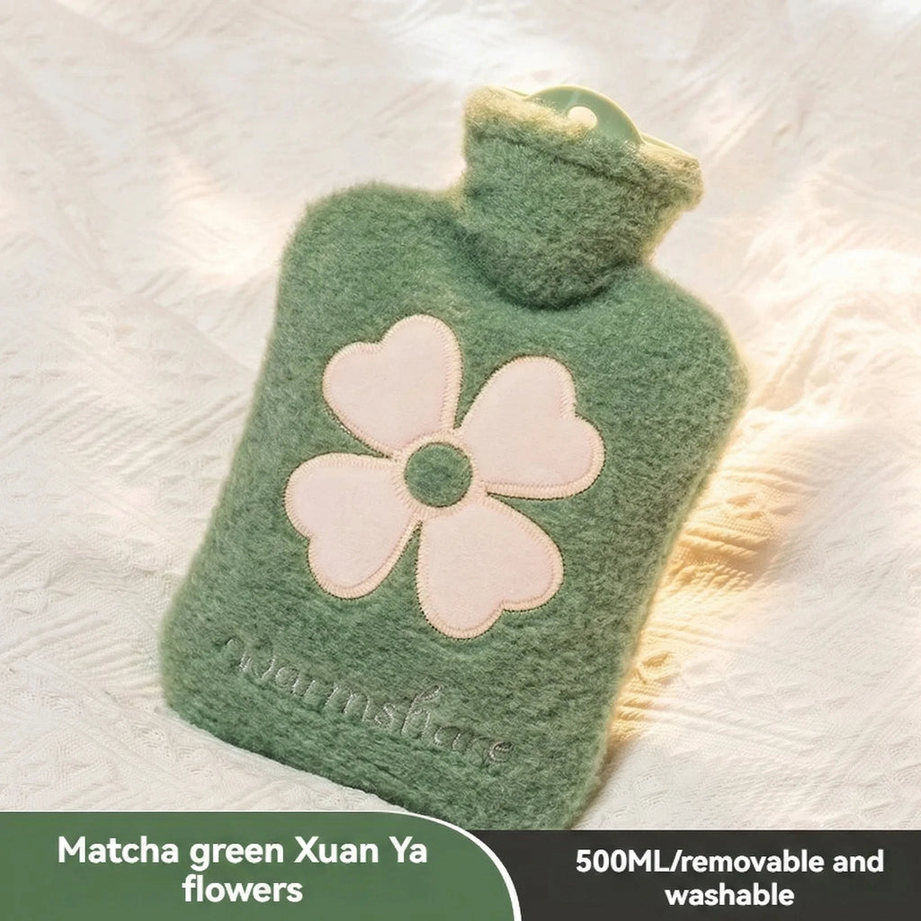 Bouillotte à Eau Motif Fleurie – Petit & Grand Modèle (500ml / 1L)